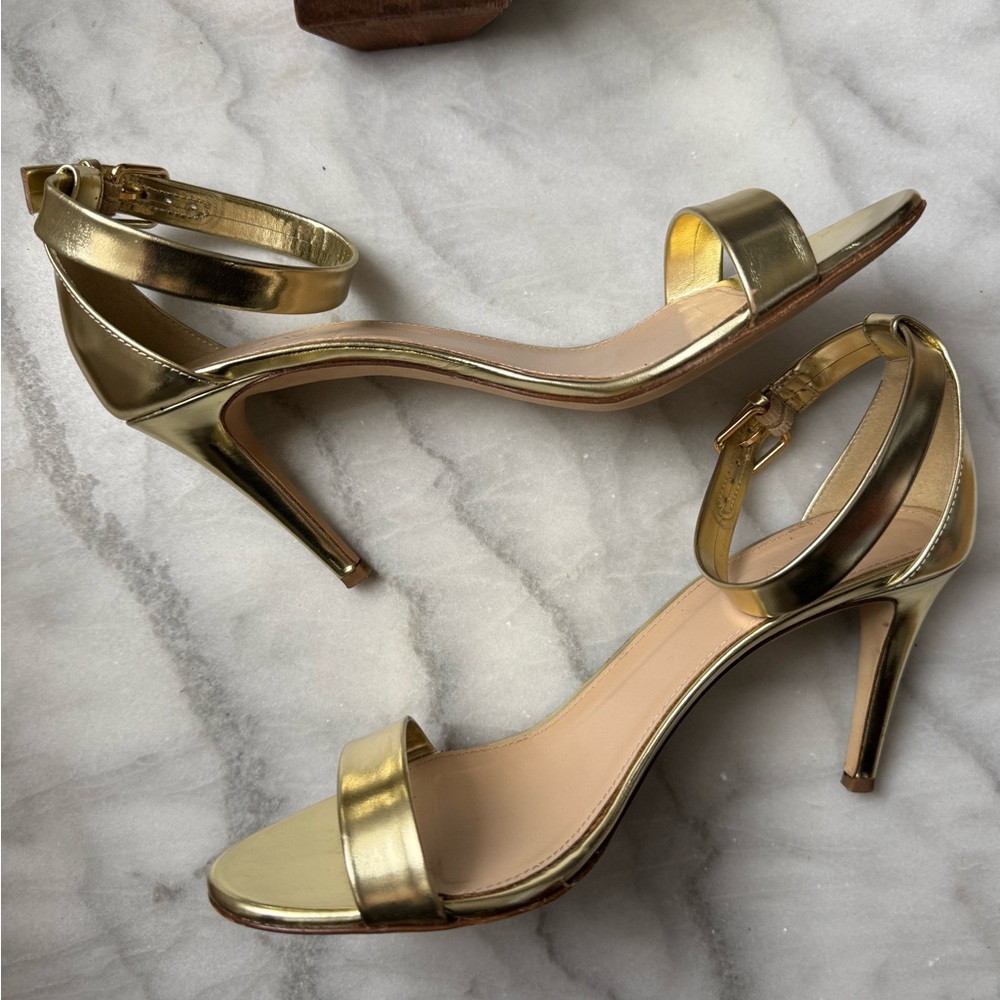 J. Crew Mirror Metallic High Heel Sandals - Picture 2 of 8